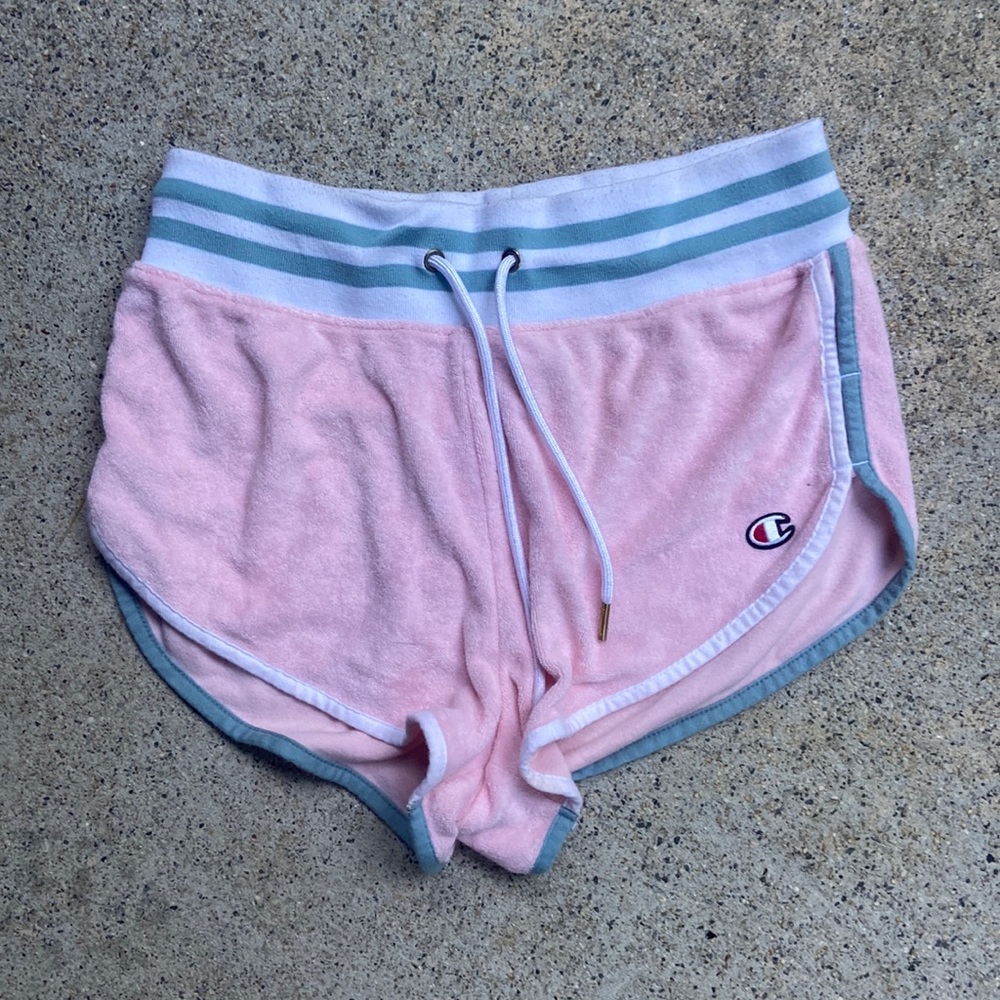 size small champion terrycloth shorts